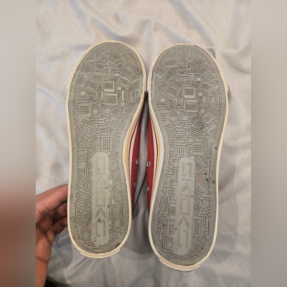 Red and Yellow Women's Sneakers - Picture 5 of 5